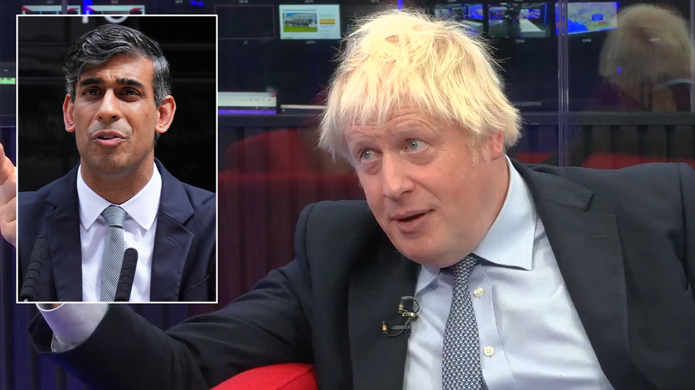 Rishi Sunak and Boris Johnson