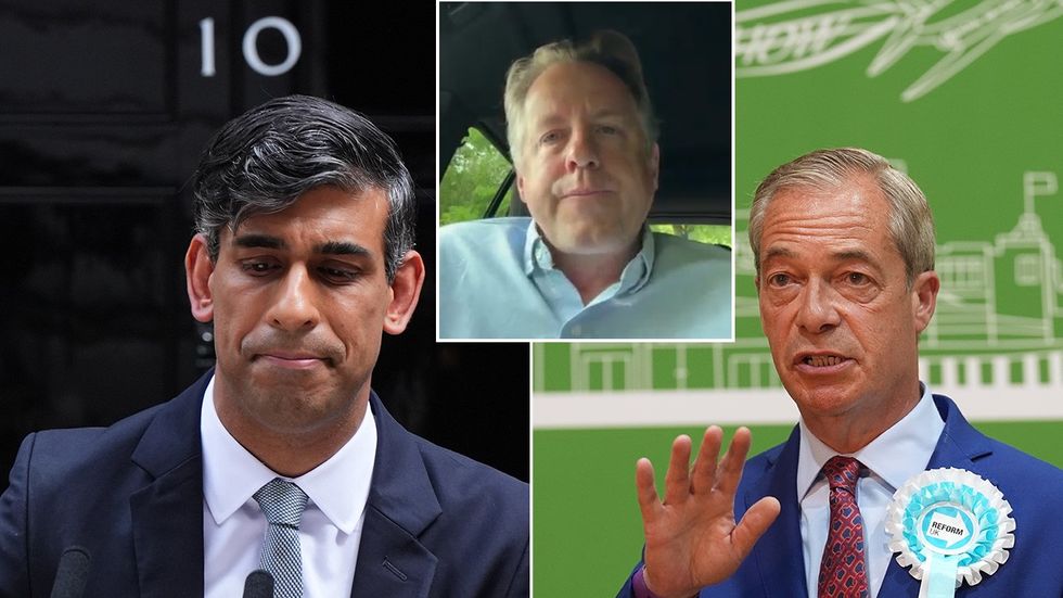 Rishi Sunak, Marcus Fysh, Nigel Farage