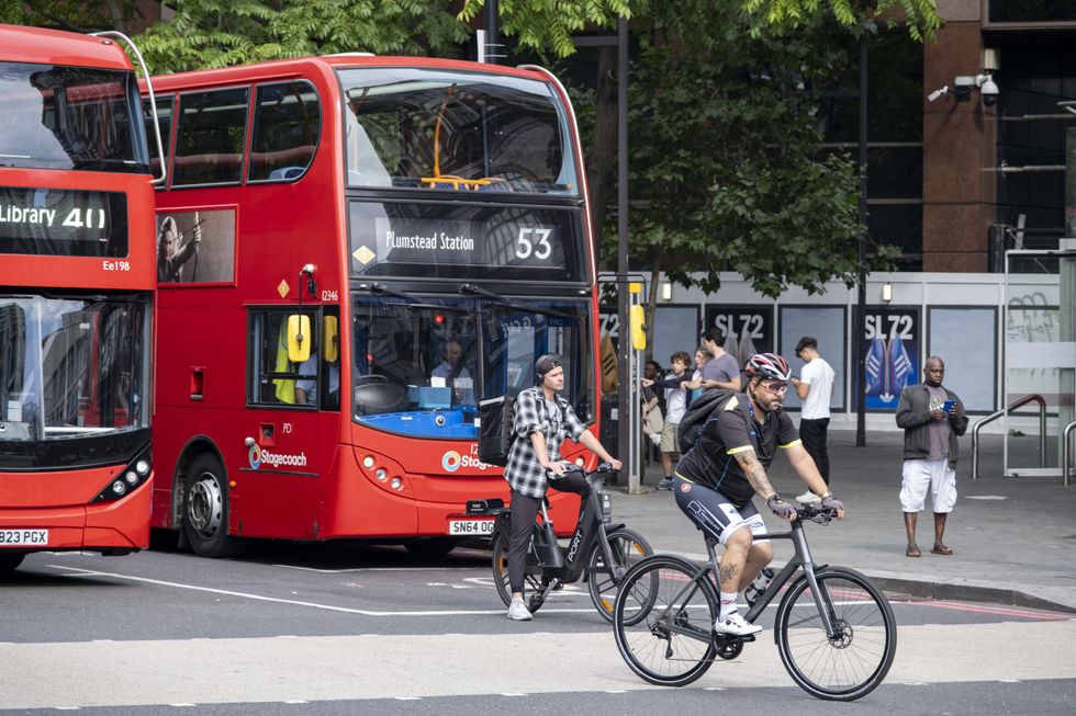 Road users in Elephant and Castle