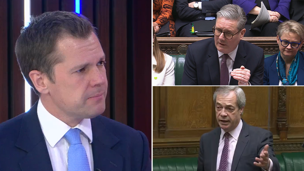 Robert Jenrick, Keir Starmer and Nigel Farage