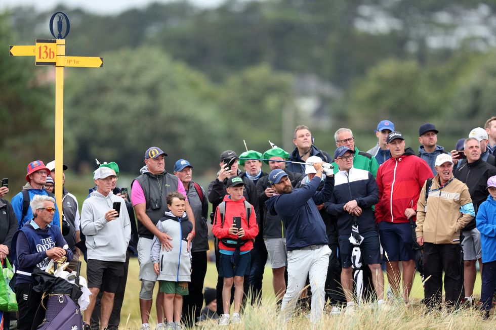 Romain Langasque was four-over par when he withdrew