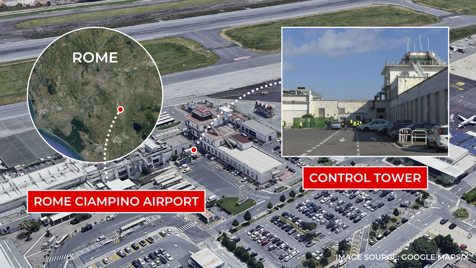 Rome Ciampino map