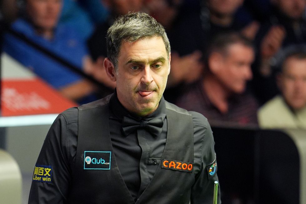 Ronnie O'Sullivan looked slightly rusty at times