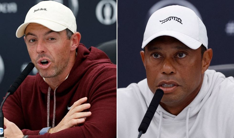 Rory McIlroy Tiger Woods The Open