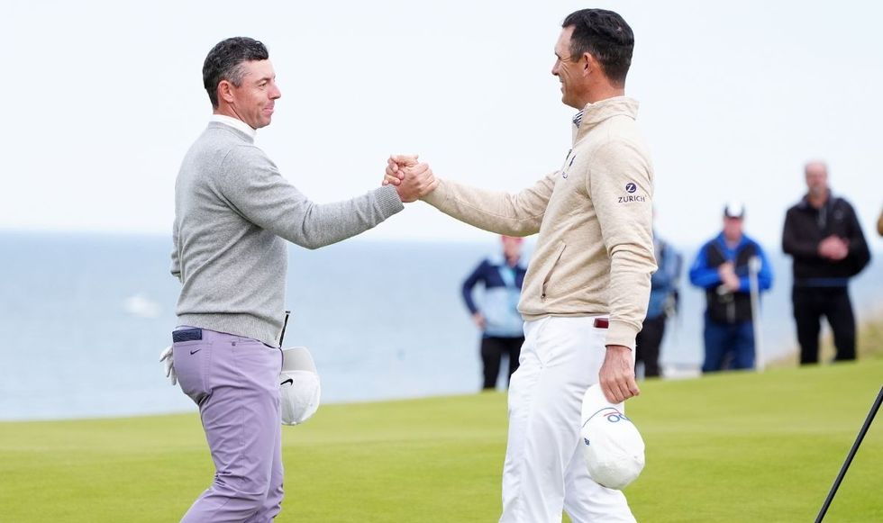 Rory McIlroy was playing alongside Billy Horschel