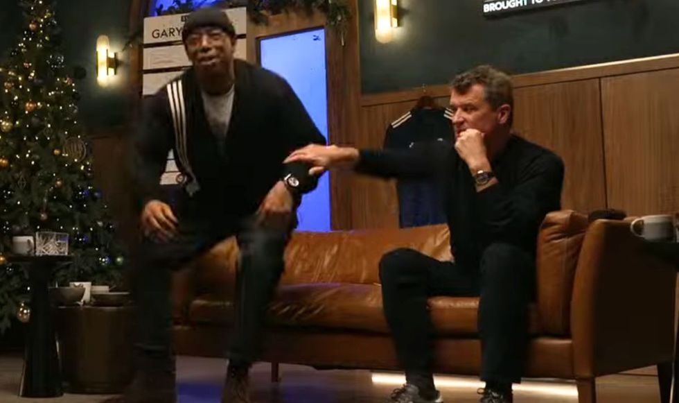 Roy Keane pulled Ian Wright to sit down at one stage