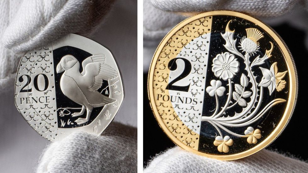 Royal Mint unveils 20p and \u00a32 coins approved by King Charles III