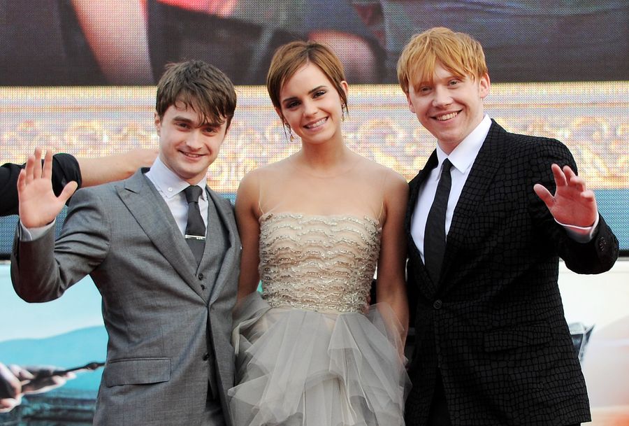 Rupert Grint, Daniel Radcliffe and Emma Watson