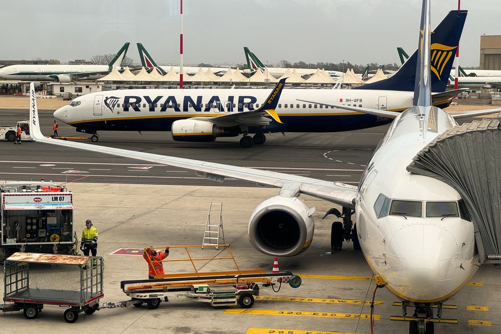 Ryanair planes on tarmac