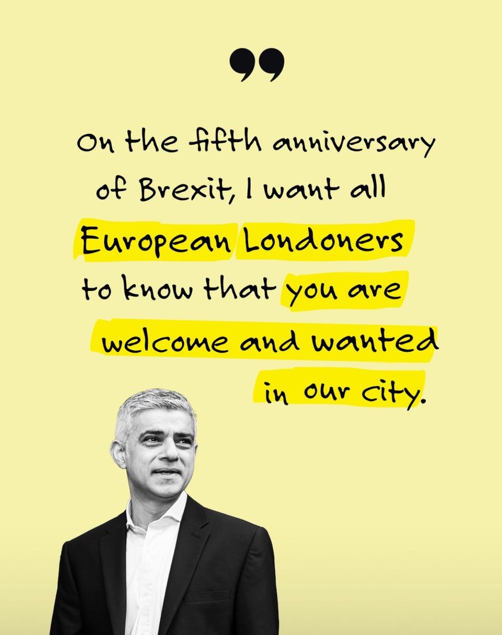 Sadiq Khan's Brexit message