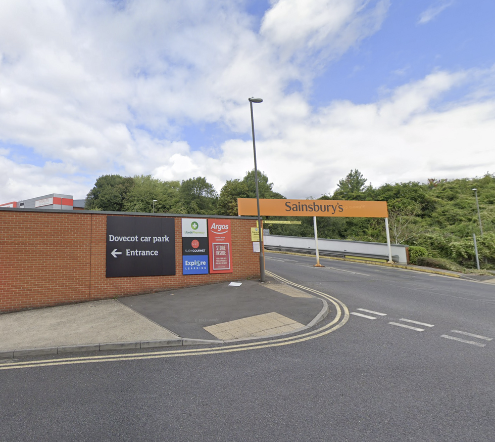 Sainsbury's is located next to Dovecot car park