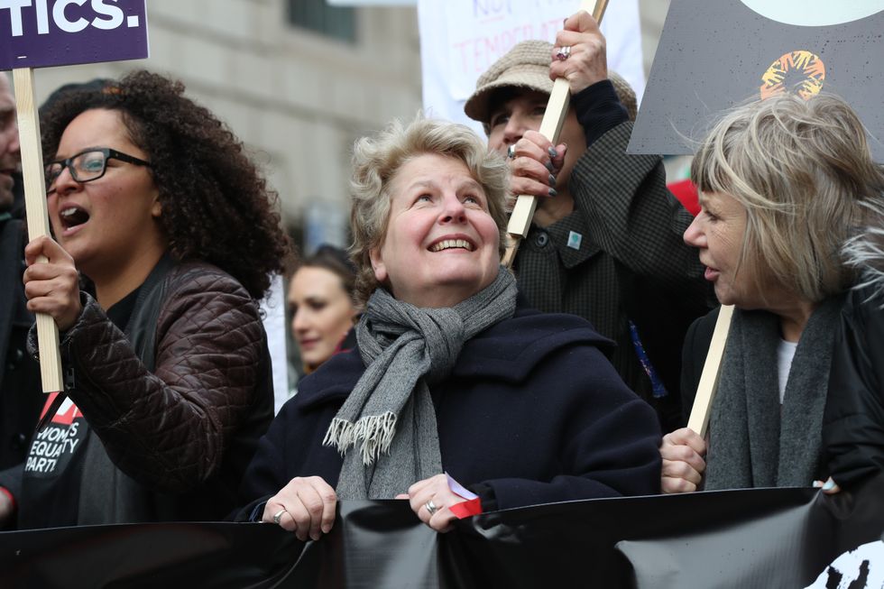 Sandi Toksvig at Women's Day rally