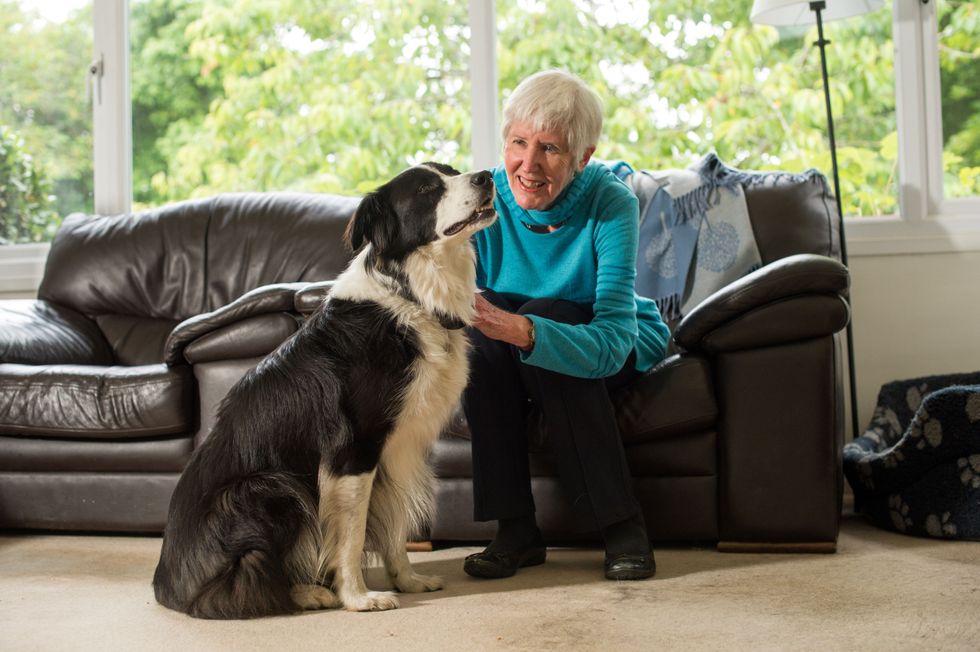 Sandra French and dog