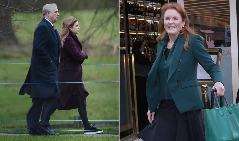 Sarah Ferguson, Prince Andrew and Princess Beatrice