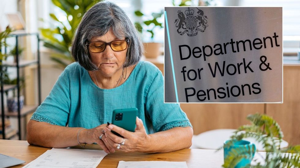 scam dwp pensioner on phone