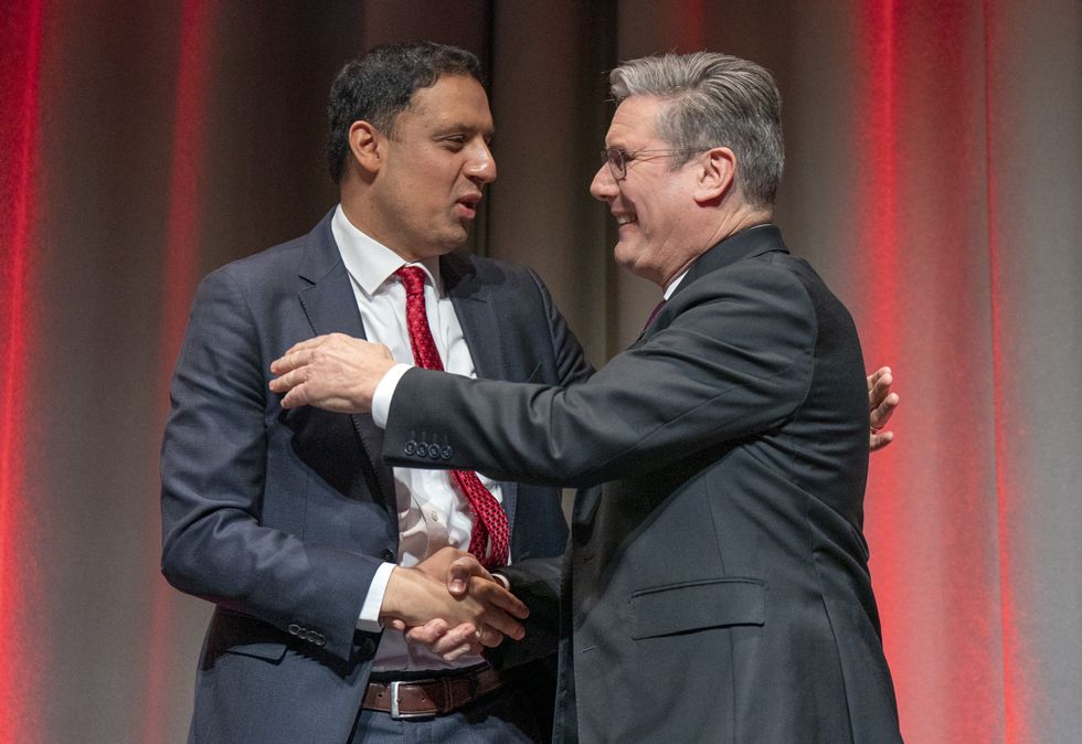 Scottish Labour leader Ash Sarwar and Labour leader Sir Keir Starmer