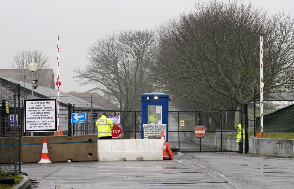 Security around Manston's immigration facility