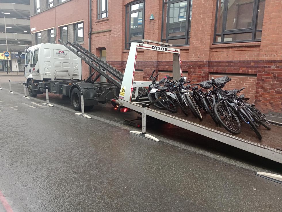 Seized e-bikes