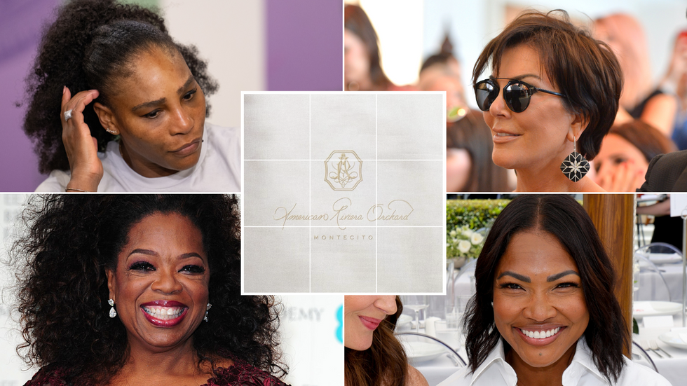 Serena Williams/Oprah Winfrey/Kris Jenner/Tracy Robbins/American Riviera Orchard Instagram posts