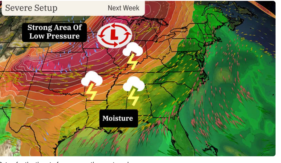 Severe thunderstorms on the way