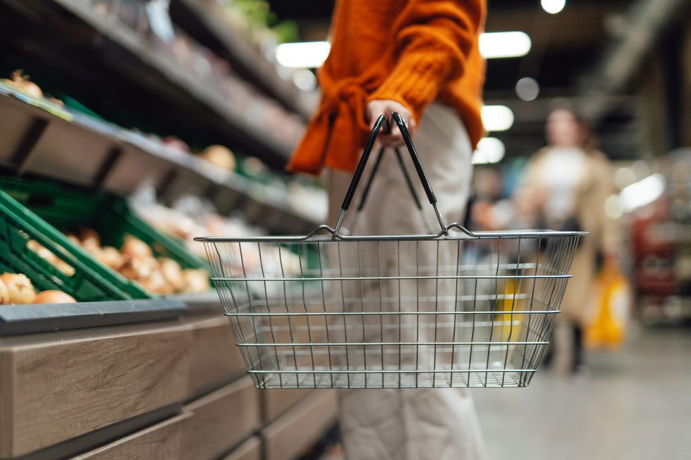 Shopping in a supermarket