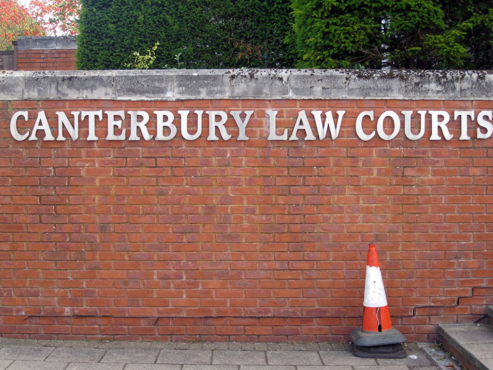 Sign for Canterbury Crown Court