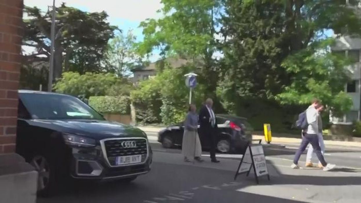 WATCH: Sir Ed Davey arrives to cast vote
