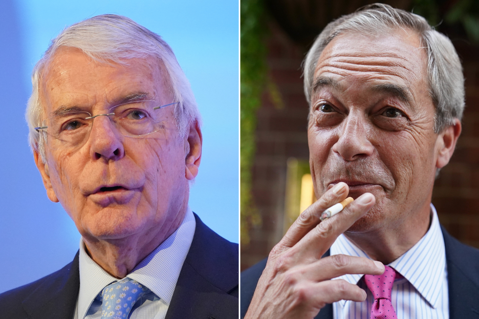 Sir John Major and Farage