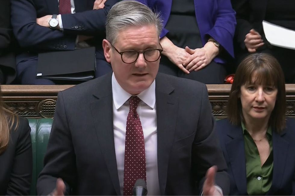 Sir Keir Starmer addresses MPs in the House of Commons