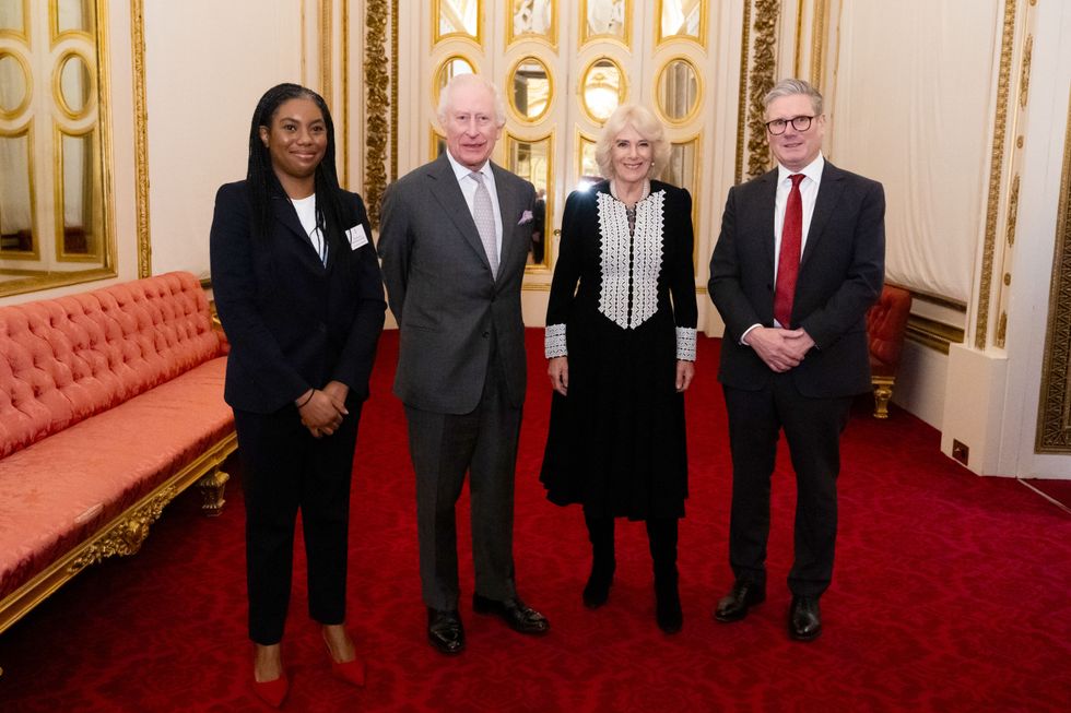 Sir Keir Starmer, Kemi Badenoch, King Charles and Queen Camilla