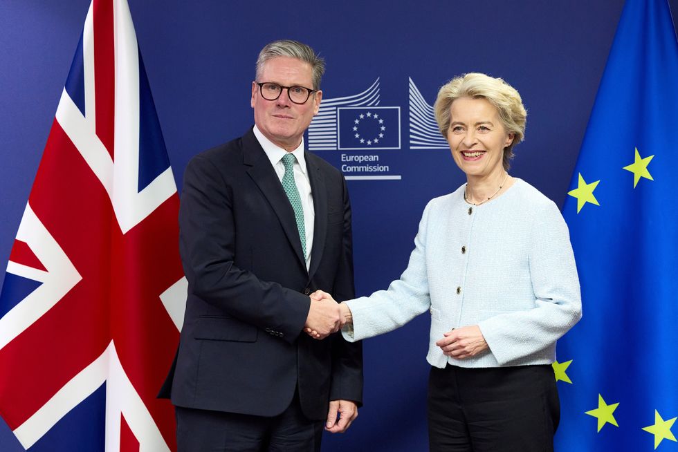 Sir Keir Starmer with Ursula von der Leyen