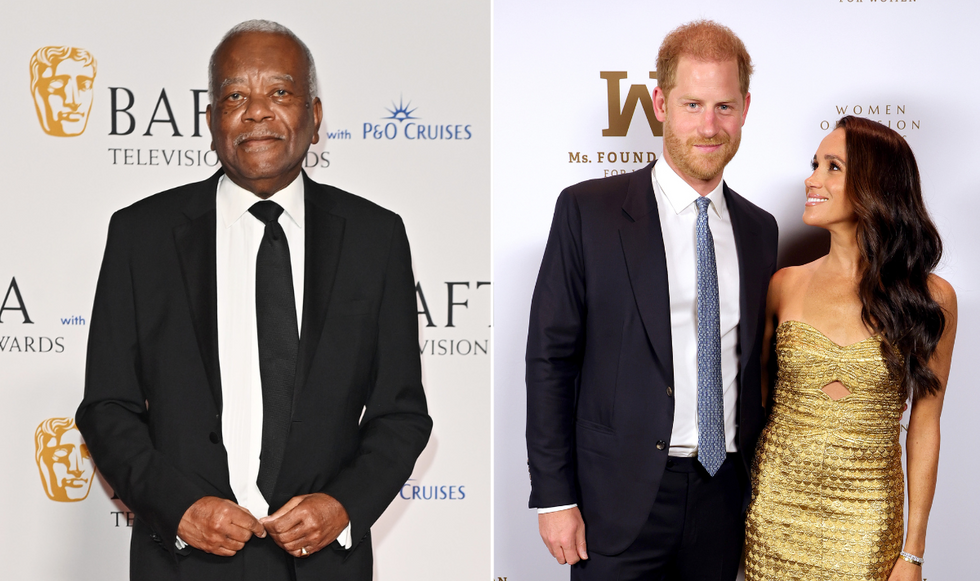 Sir Trevor McDonald, Prince Harry and Meghan Markle