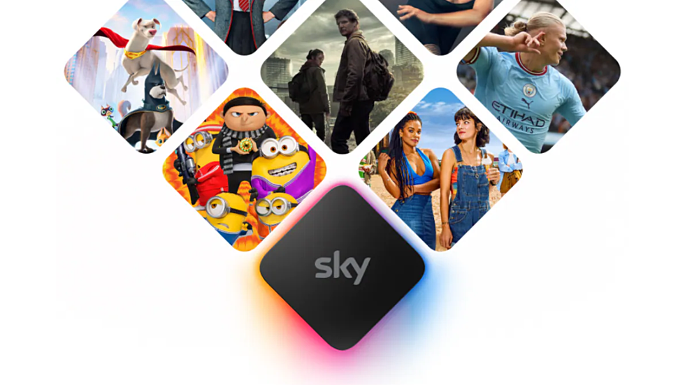 sky stream box with previews of the latest shows on sky sport sky cinema and netflix