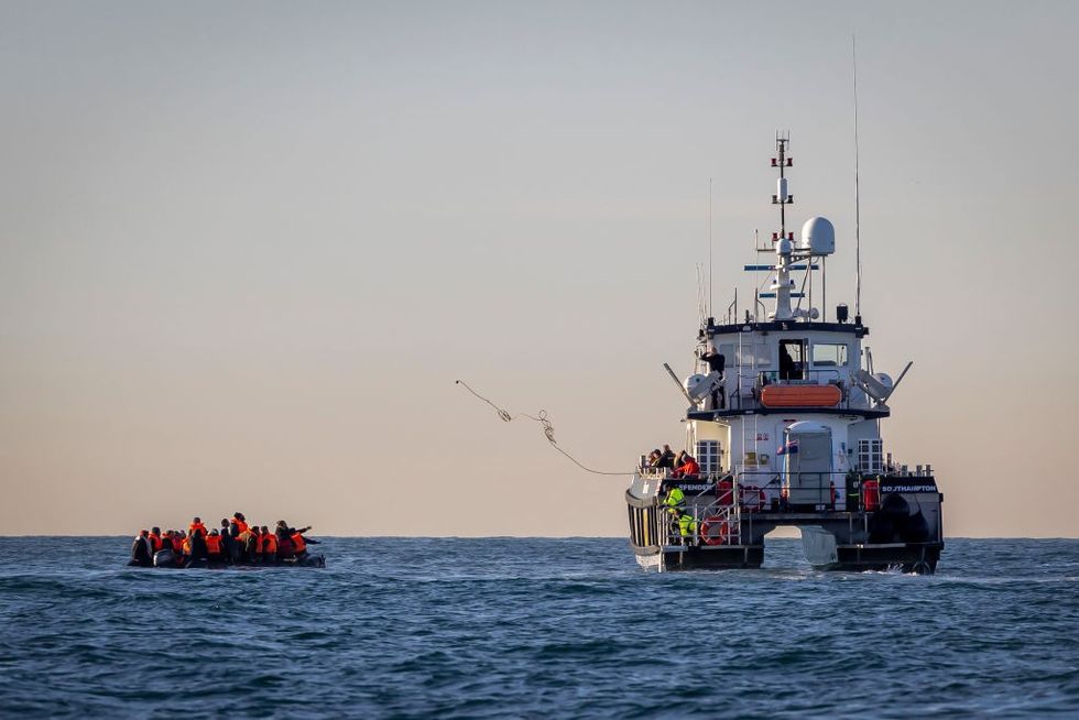 Small boat arrival