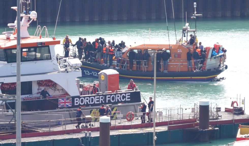 Small boat migrants brought to Dover