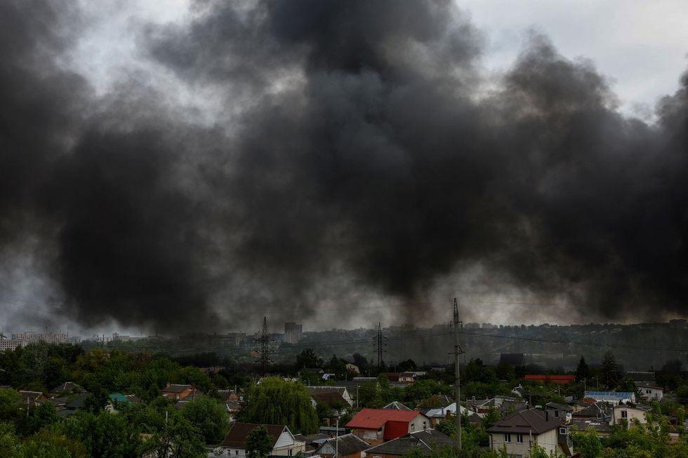 Smoke in Ukraine