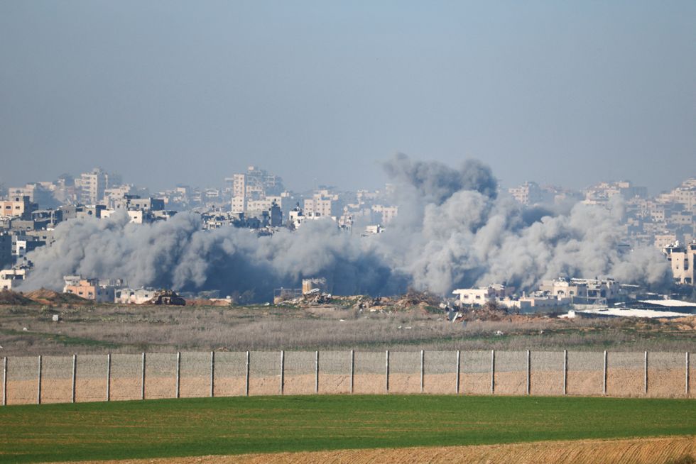 Smoke over Gaza