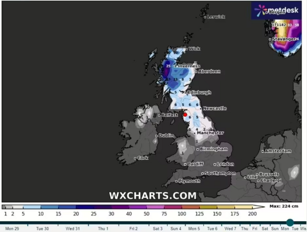 UK weather: Arctic blast to batter Britain plunging temperatures to -10C