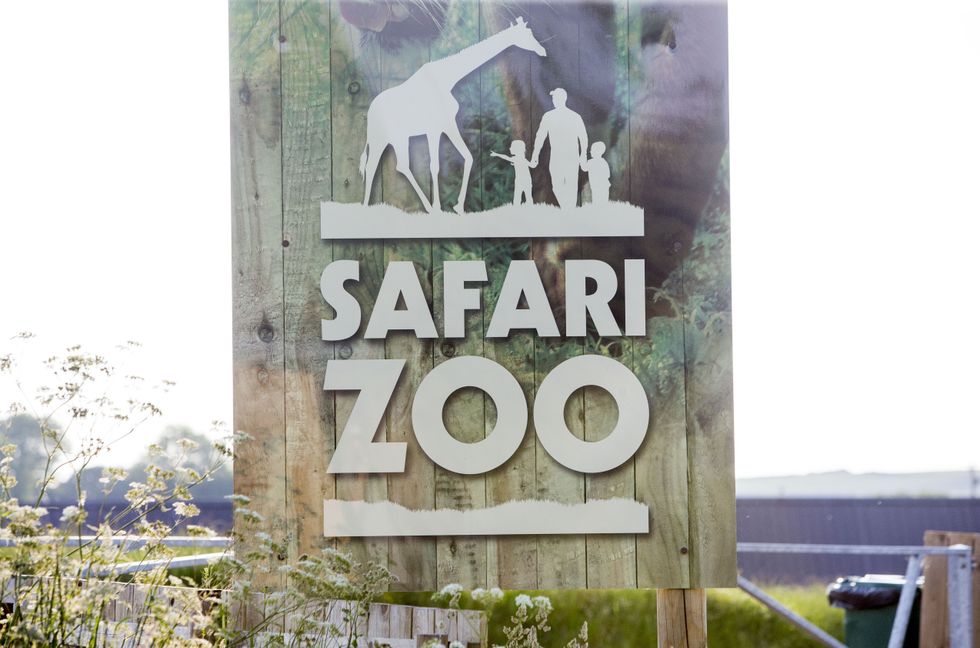 South Lakes Safari Zoo sign