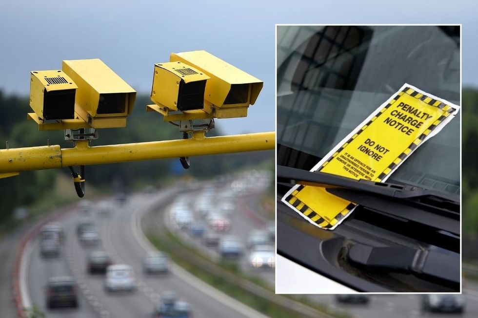 Speed cameras and a traffic fine