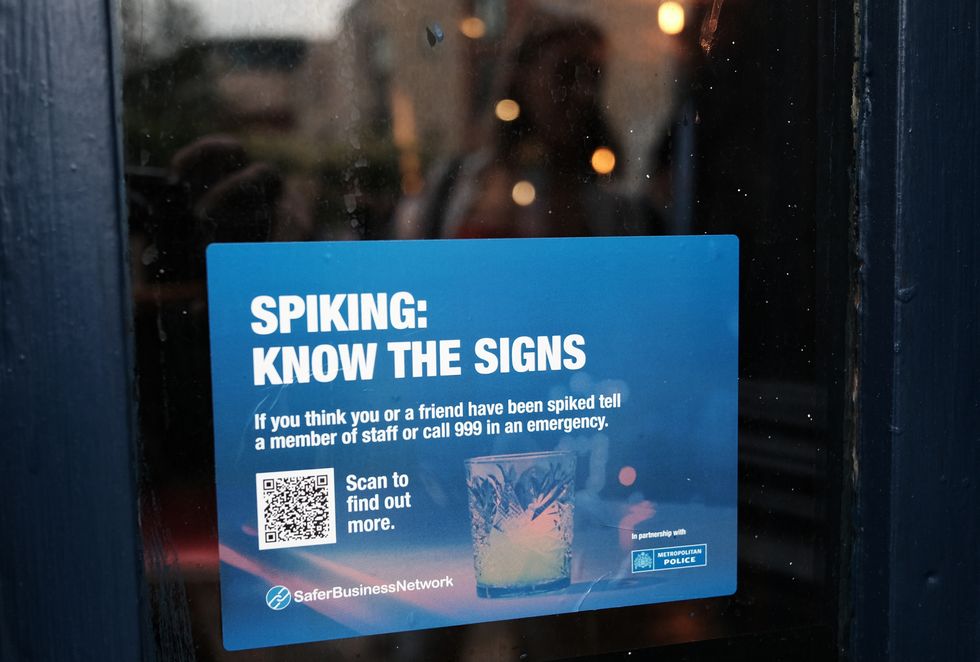 Spiking awareness sign