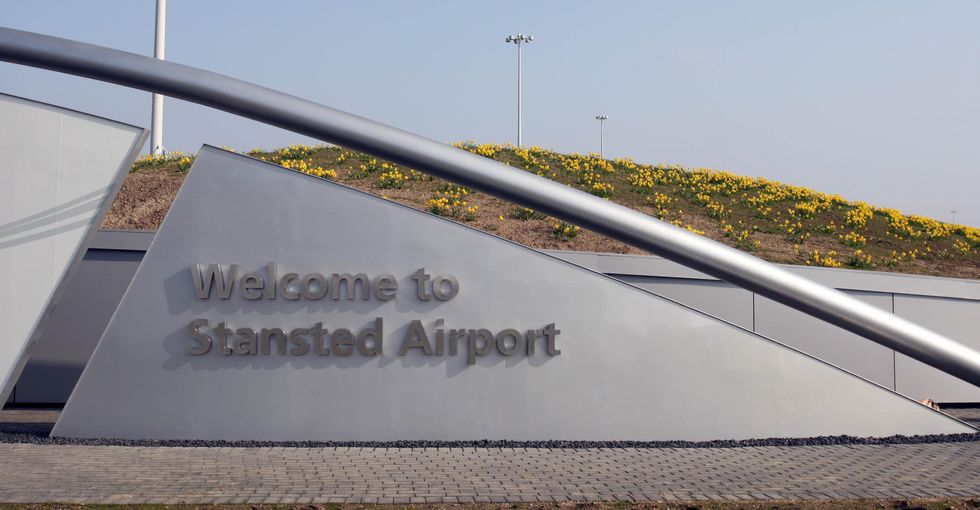 Stansted Airport sign