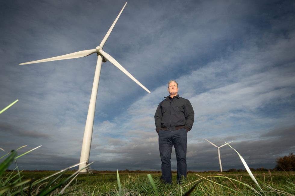 Starmer and wind turbines