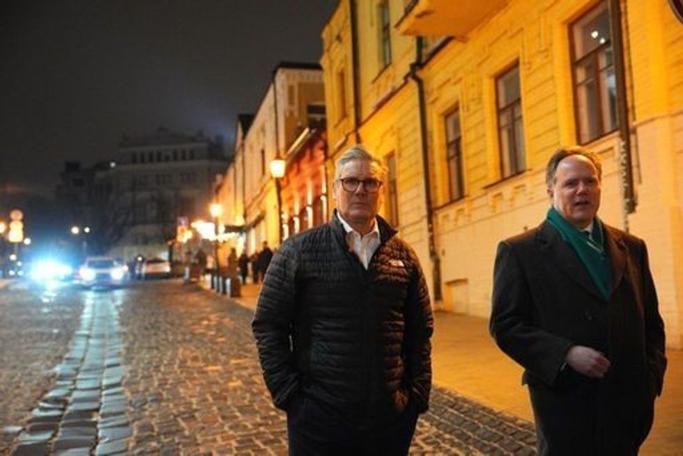 Starmer with British Ambassador in Ukraine Martin Harris