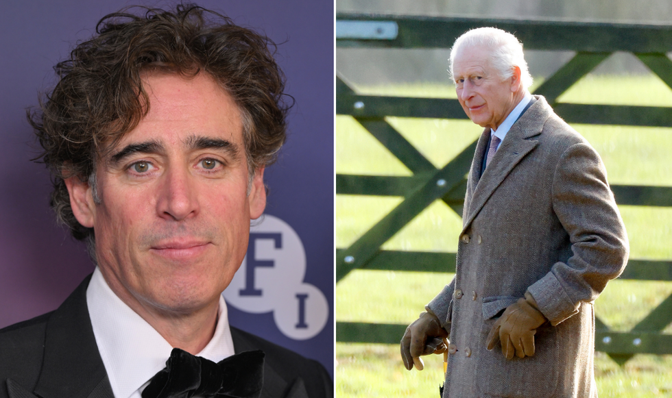 Stephen Mangan and King Charles