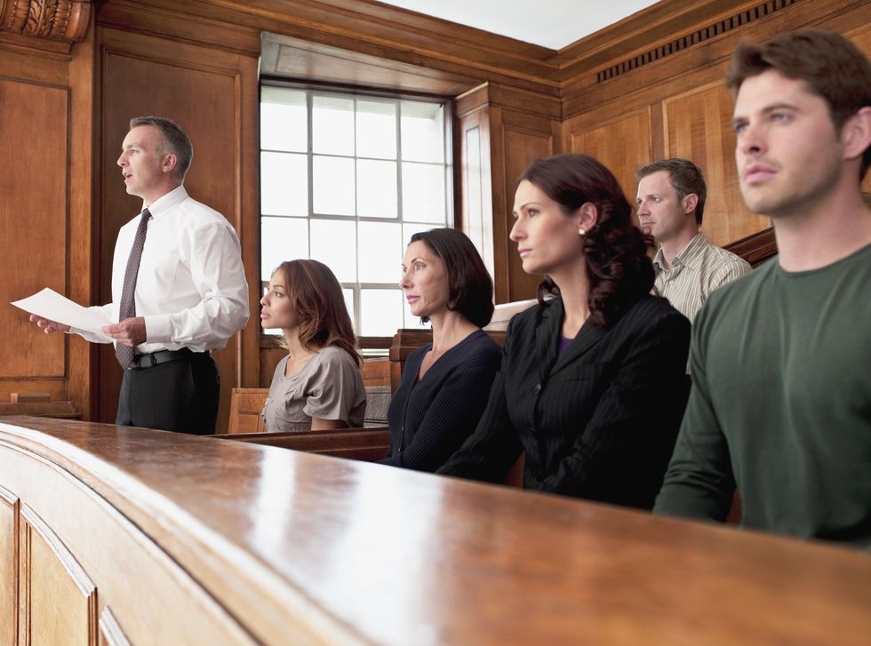 Stock image of jury