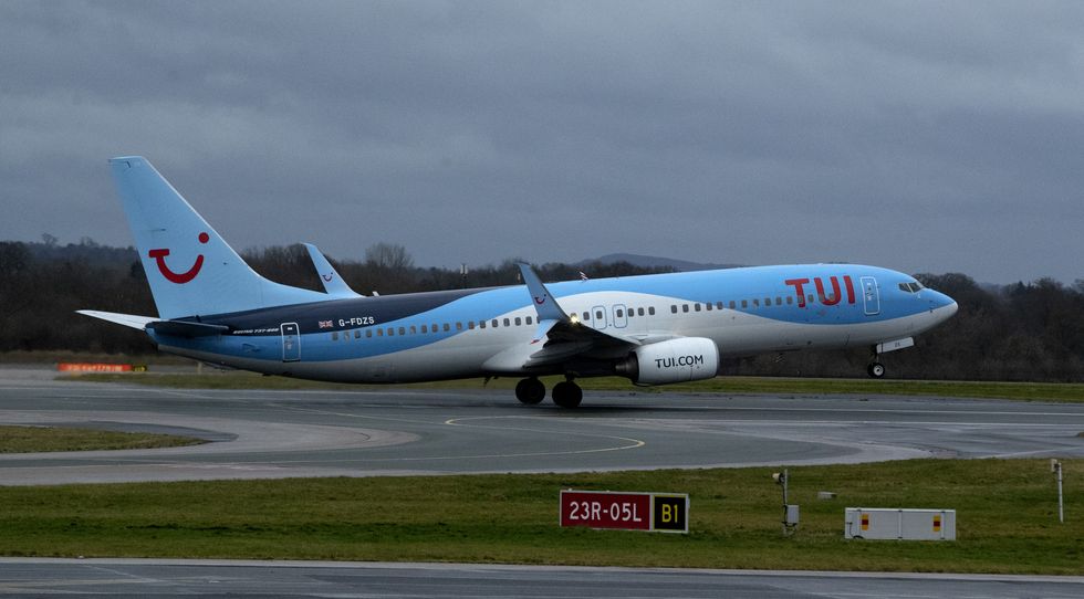 Stock image of Tui plane