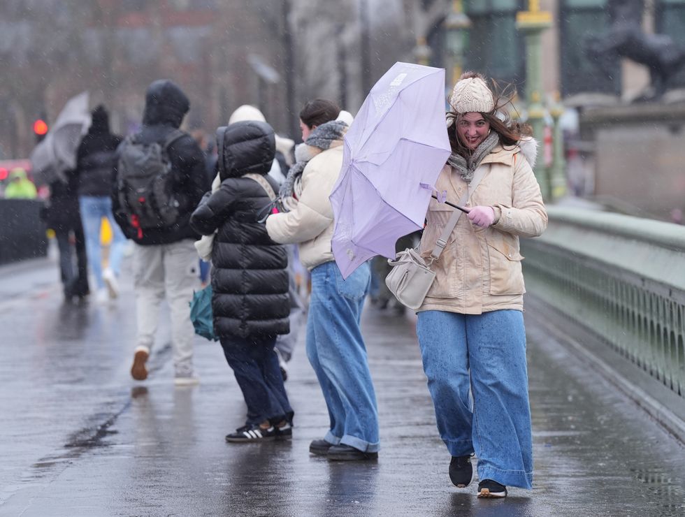 Stock image of wind/rain