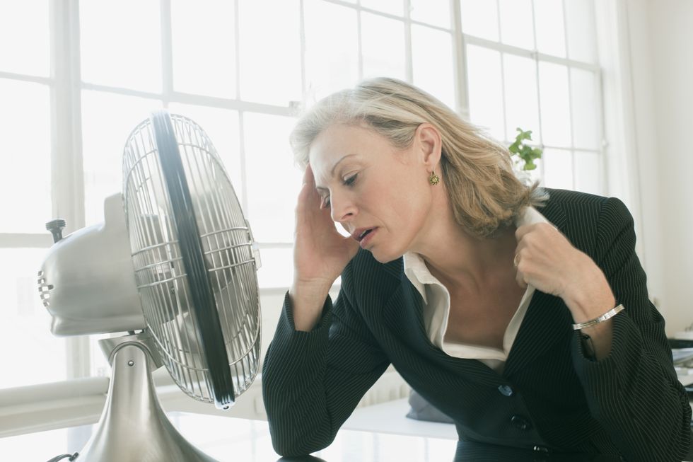 Stock image of woman in office