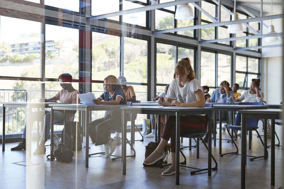 Stock of students taking exams